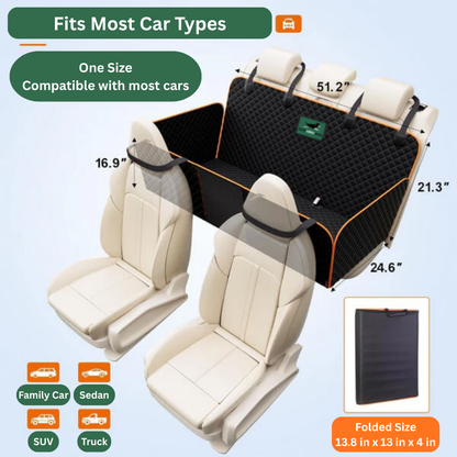 AutoLuckyPaws™ - Hard Bottom Dog Car Seat Protector