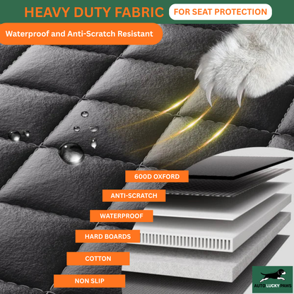 AutoLuckyPaws™ - Hard Bottom Dog Car Seat Protector